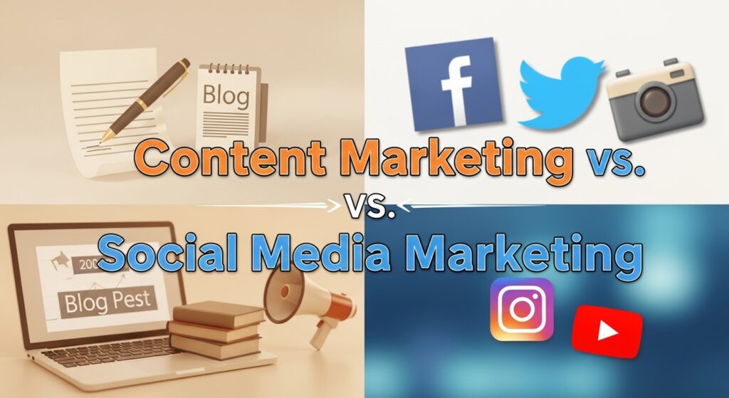 Content Marketing vs Social Media Marketing