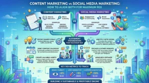 Content Marketing vs Social Media Marketing: How to Align Both for Maximum ROI